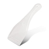 Frosted Clear Ice Scraper Set of 20, durable with serrated edge for easy ice removal from windscreens and freezers.