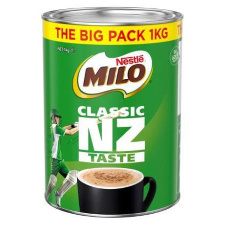 Milo by Nestle in a 1KG pack, a nutritious supplement with essential vitamins for active kids, supporting growth and energy.