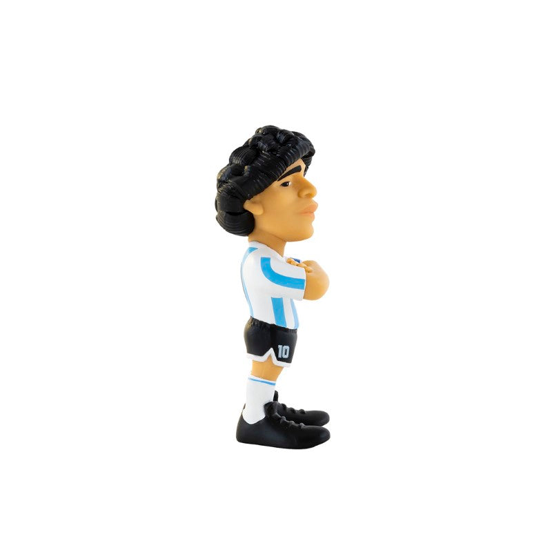 5-inch MINIx vinyl figurine of Diego Maradona, showcasing hyper-stylized details and celebrating Argentine football legacy.