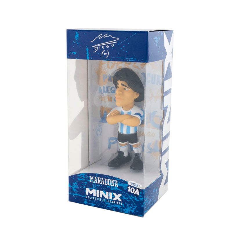 5-inch collectible vinyl figurine of Diego Maradona, featuring hyper-stylized detail celebrating the football legend's legacy.