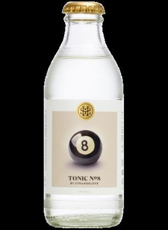 Classic Indian tonic water in 180ml bottles, perfect for mixers and craft cocktails, from StrangeLove, 6X4PK.