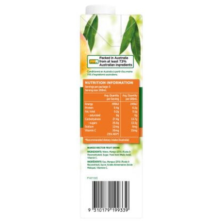 Golden Circle Juice Apricot Nectar in a 1L carton, perfect for drinks and desserts, rich in flavor and vitamin C.