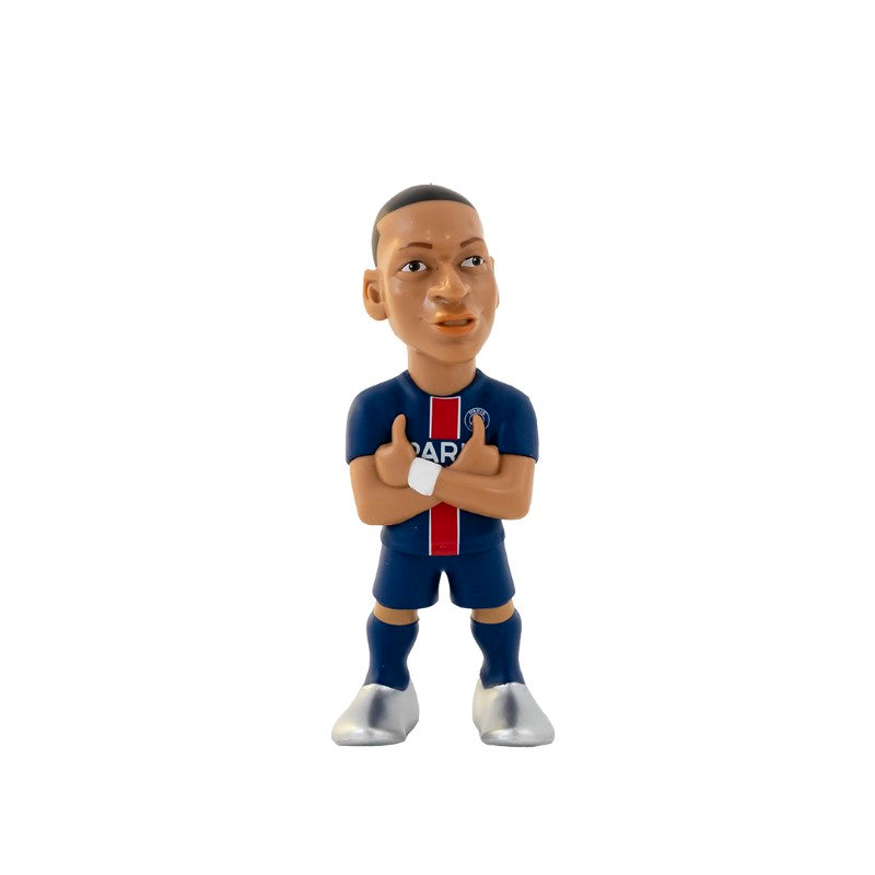 Kylian Mbappé MINIX figurine, 5-inch tall vinyl figure with stylized details, ideal for collectors and football fans.