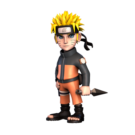 Collectible figurine of Naruto Uzumaki, showcasing his iconic design and dynamic spirit from Naruto: Shippuden.