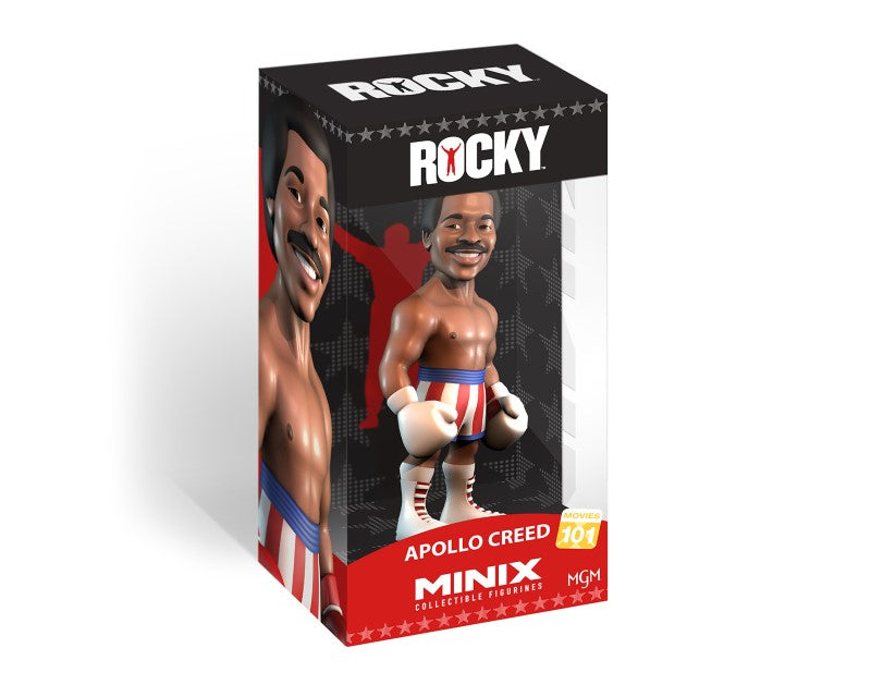 Minix Rocky Apollo figurine portraying Apollo Creed, showcasing detailed features and capturing classic boxing film essence.