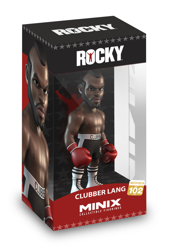 Collectible MINIX figurine of Clubber Lang, showcasing vibrant colors and intricate details of Mr. T's iconic character.