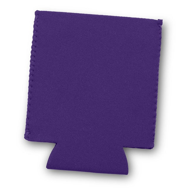 Set of 50 Bergen Purple Stubby Coolers made from insulated neoprene, designed to keep drinks cold and hands dry.