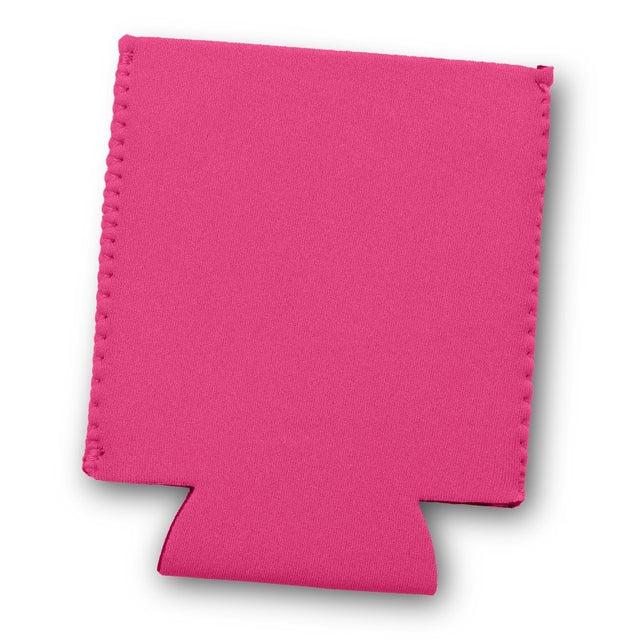 Set of 50 Bergen Pink stubby coolers made from insulated neoprene, perfect for keeping drinks cool at events.