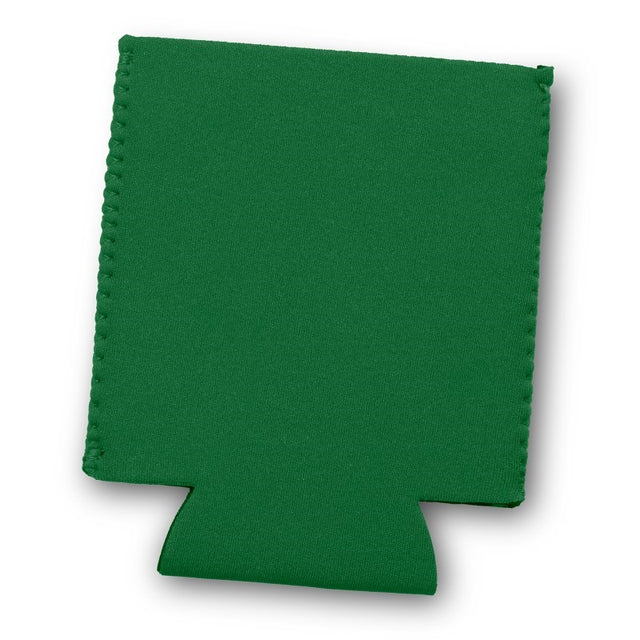 Set of 50 Bergen Green stubby coolers made from insulated neoprene, perfect for keeping drinks cold at events.
