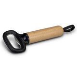 Natural wooden bottle openers set of 20 with silicone loops, laser-engraved design, and durable metal parts for effortless use.