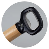 Set of 20 elegant wooden bottle openers with silicone grips, featuring natural finishes and durable metal parts for easy use.