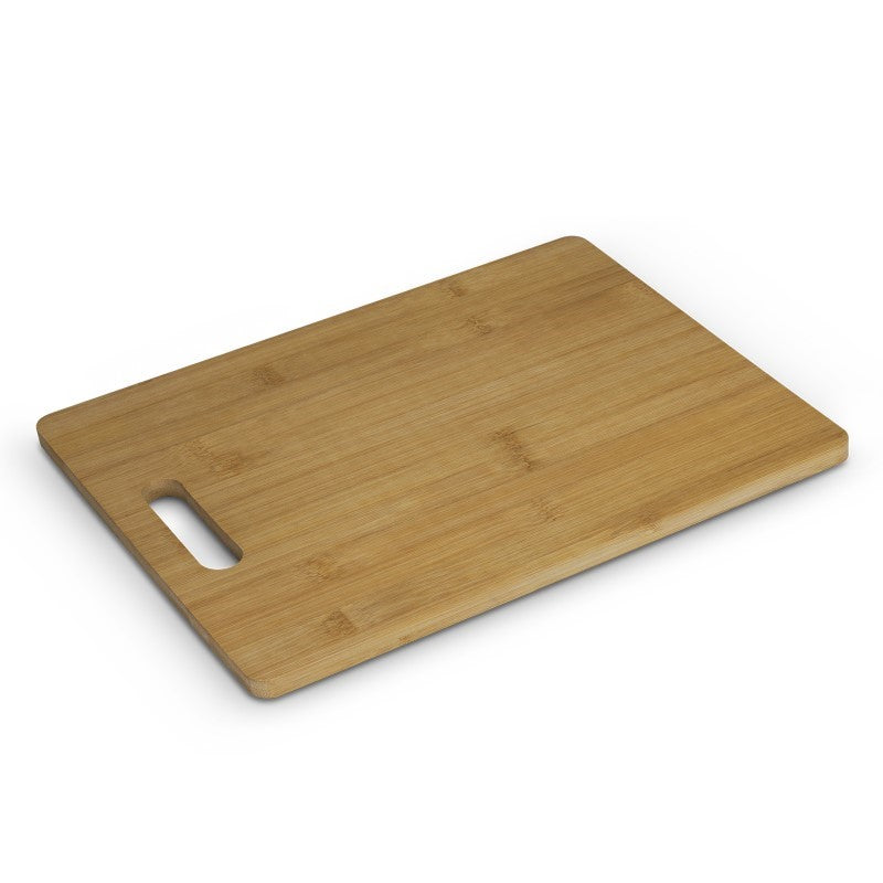 Set of 5 eco-friendly NATURA bamboo chopping boards, perfect for slicing and serving, in elegant natural design.