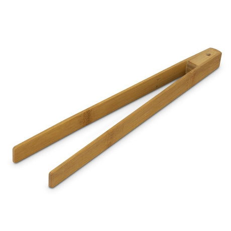 Set of 20 elegant NATURA bamboo serving tongs, eco-friendly and perfect for salads and appetizers.