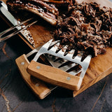 Premium Meat Shredding Claws with Acacia handles for effortless shredding, presented in a stylish gift box.