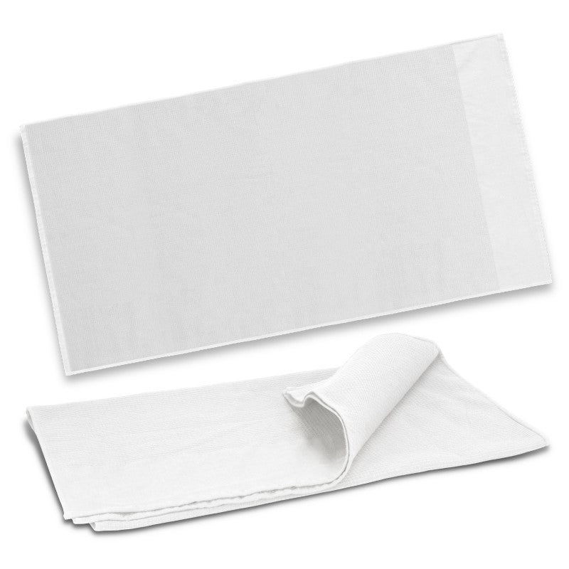 White Waffle Towel - Rochester featuring a chic waffle top and terry underside, crafted from 500GSM cotton for softness and absorbency.