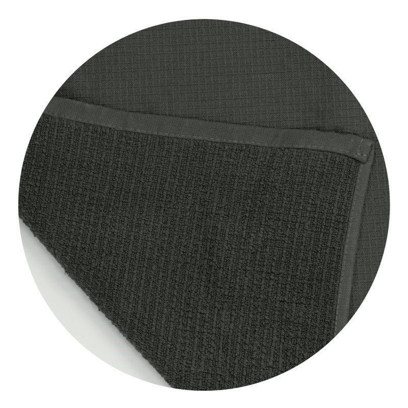 Charcoal Waffle Towel - Rochester, 100% cotton, 500GSM, absorbent, breathable, stylish design for modern bathrooms.