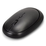 Wireless Travel Mouse - Astra Black, compact 11.1cm design with 4 buttons, 10m range, and customizable DPI settings.