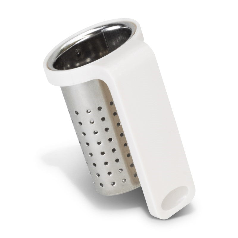 Set of 20 compact stainless steel travel tea infusers, designed to clip onto mugs for loose leaf tea lovers.
