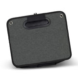 Stylish Heather Grey trunk organiser with 40L capacity and three compartments for versatile storage and organization.