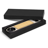 Set of 10 Bronx Magnet Bottle Openers with metal blade, wooden front, and magnet for easy fridge storage.