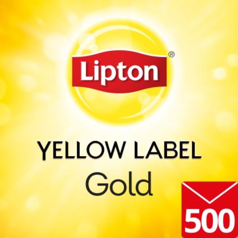 Tea Bag Yellow Label Gold Envelope - Lipton - 500PC