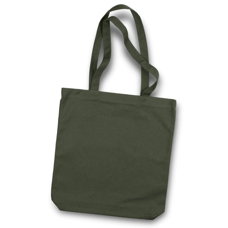 Set of 5 olive canvas tote bags, 11L capacity, durable cotton, perfect for shopping or commuting, stylish and eco-friendly.