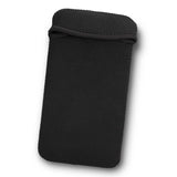 Set of 20 Spencer Black neoprene phone pouches, lightweight, water-resistant, with cushioned protection and slip pocket.