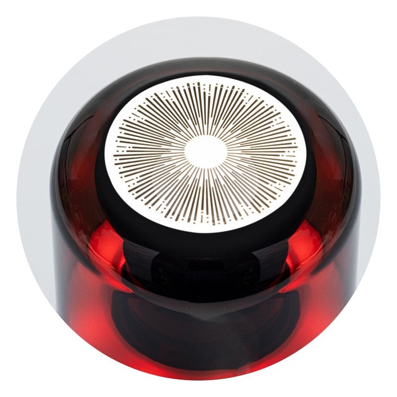 Portable black Bluetooth speaker with 8W audio, 4 light functions, and hands-free call feature for any occasion.