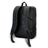 Stylish black Urban Camo 21L backpack with durable fabric, organized pockets, and comfortable padded straps for adventures.