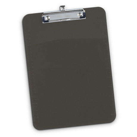 Set of 10 black transparent A4 clipboards with rulers, iron clamps, and wall hooks for easy storage and use.