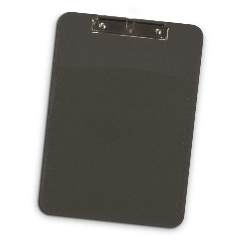 Set of 10 black transparent A4 clipboards with rulers, sturdy iron clamps, and wall hooks for easy storage and organization.