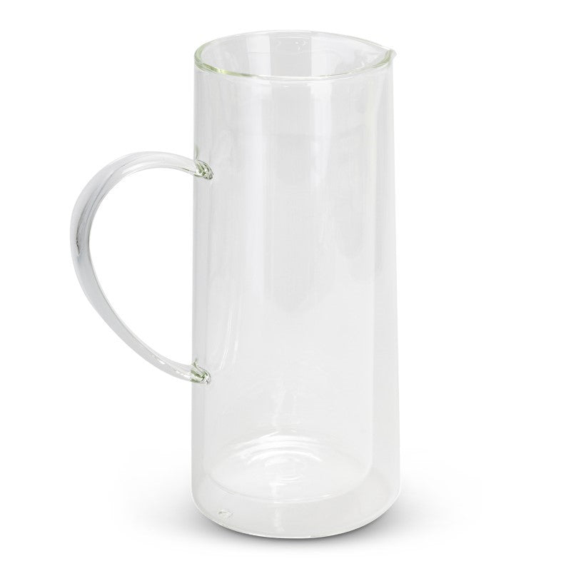 Clear 730ml Keepsake Onsen Water Jug in durable borosilicate glass with double-walled insulation for optimal temperature retention.