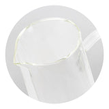 Clear borosilicate glass water jug, 730ml capacity, double-walled for temperature retention, elegantly packaged as a gift.