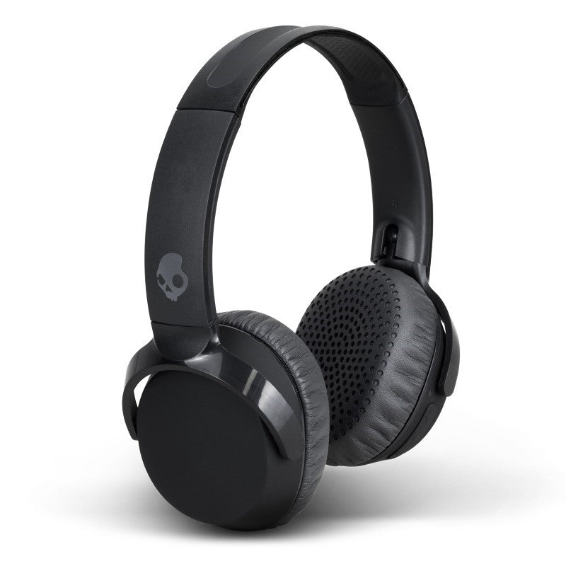 Skullcandy Riff 2 Wireless Headphones in black, featuring 34-hour playback, Bluetooth 5.2, and dynamic 40mm drivers.