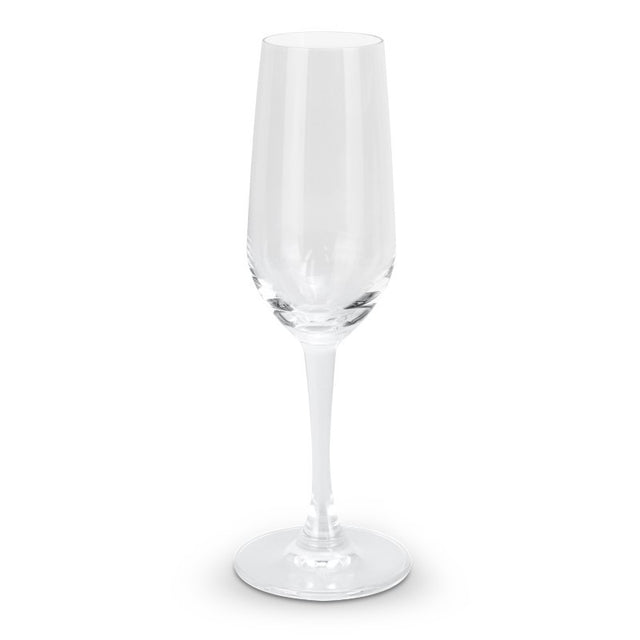 Elegant set of 10 Bormioli Rocco champagne flutes, crafted in Italy from toughened glass for stylish celebrations.