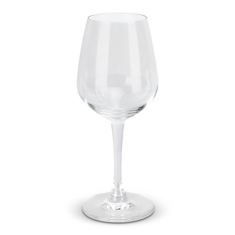Set of 10 elegant 315ml wine glasses, crafted from clear glass, perfect for enhancing your wine experience.