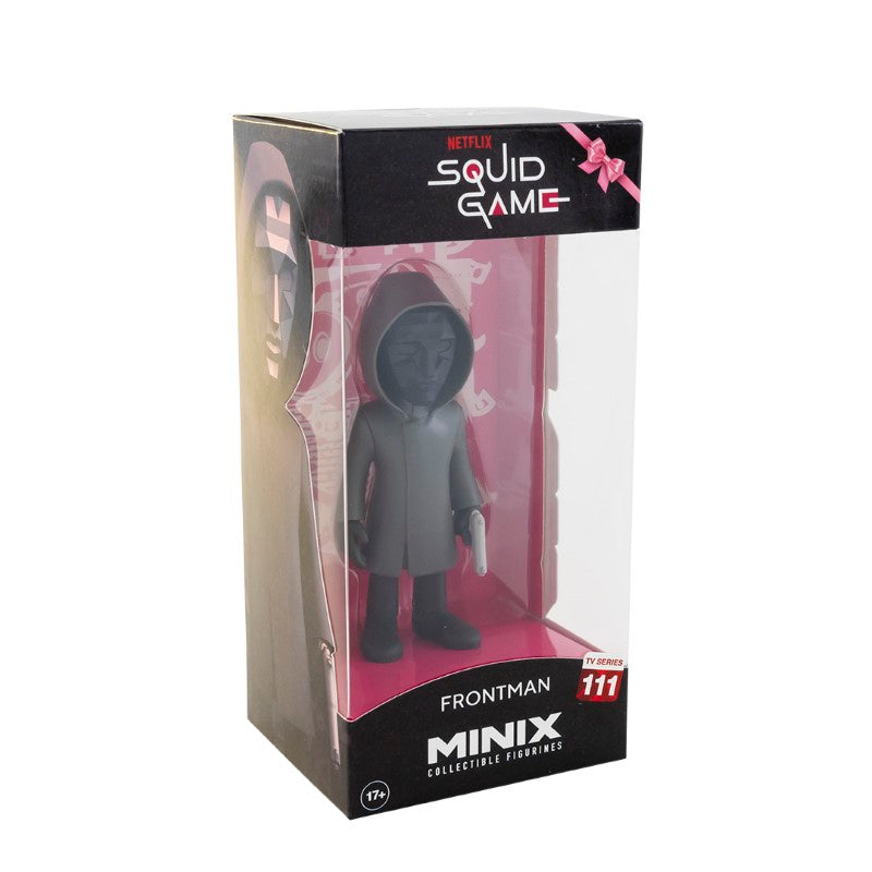 Collectible MINIX Squid Game Front Man figurine, featuring intricate details of the iconic Masked Man from the series.