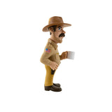 Detailed MINIX collectible figurine of Chief Jim Hopper from Stranger Things, showcasing exquisite artistry and character likeness.