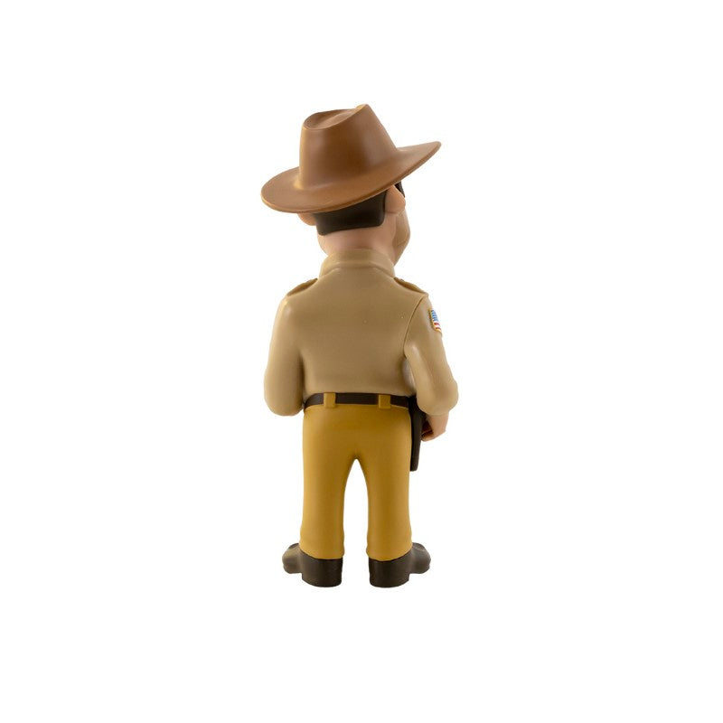 Collectible MINIX figurine of Jim Hopper from Stranger Things, showcasing detailed craftsmanship and character likeness.