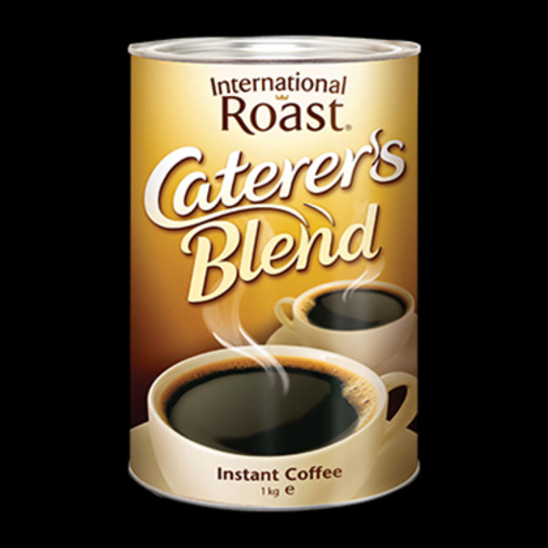 1KG pack of Coffee Caterers Blend - International Roast, featuring rich flavor and aroma for exceptional catering experiences.