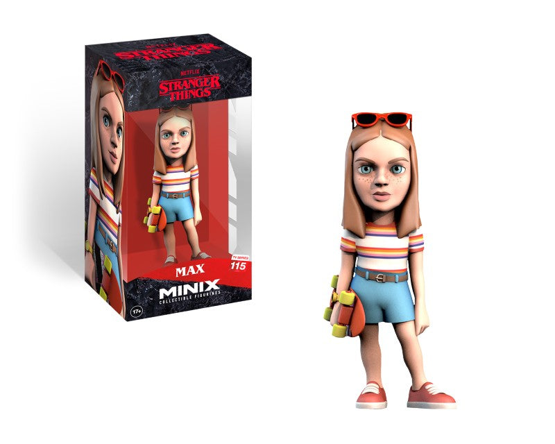 Collectible MINIX figurine of Max Mayfield from Stranger Things, showcasing intricate details and lifelike design.