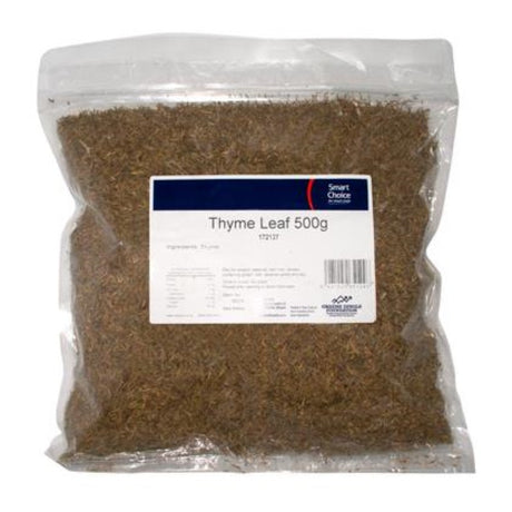 Premium 500g Thyme Leaf - Smart Choice, meticulously cleaned and dried, perfect for enhancing Mediterranean dishes.