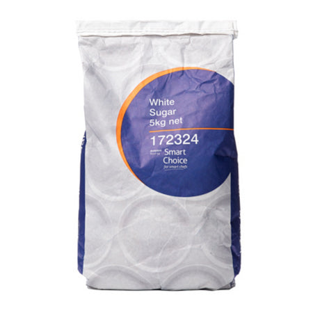 Premium 5kg bag of Sugar White from Smart Choice, ideal for baking and desserts, sourced from New Zealand.