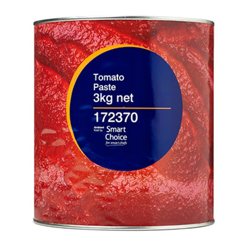 High-quality 3KG tomato paste with 28/30 Brix, made from ripe tomatoes, perfect for enhancing dishes without additives.