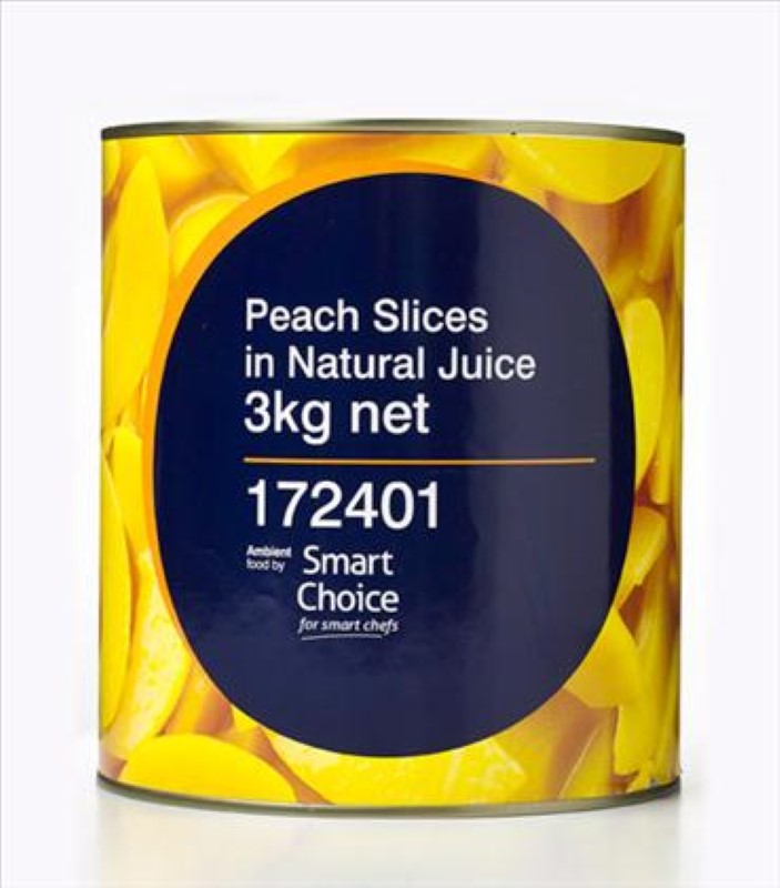 Peach Slices Natural Juice - Smart Choice - 3KG