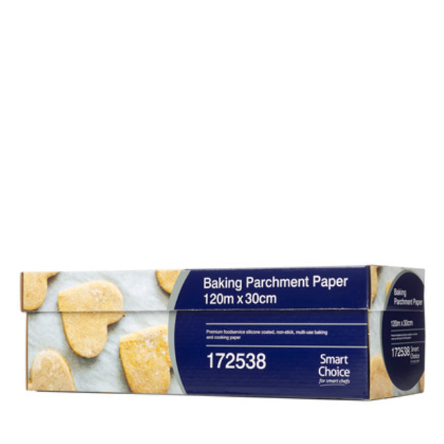 Smart Choice Baking Paper, 30cm x 120m, non-stick and eco-friendly for hassle-free baking and easy clean-up.