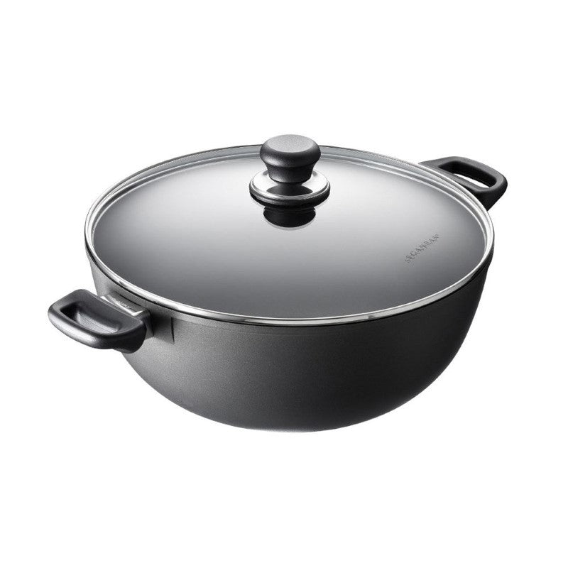 Scanpan Classic Induction 28cm stew pot with non-stick coating, 6L capacity, ergonomic handle, suitable for all cooktops.