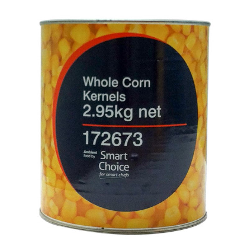 Smart Choice Corn Whole Kernel 3KG bag, packed with nutritious, sweet whole corn from Thailand for versatile cooking.