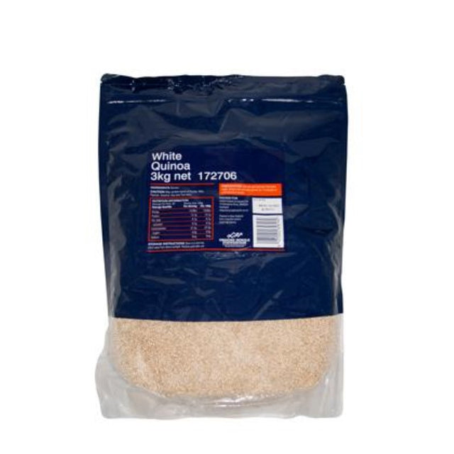 Organic Quinoa White - Smart Choice 3KG pack, a versatile superfood for salads, soups, and more, sourced from Bolivia.