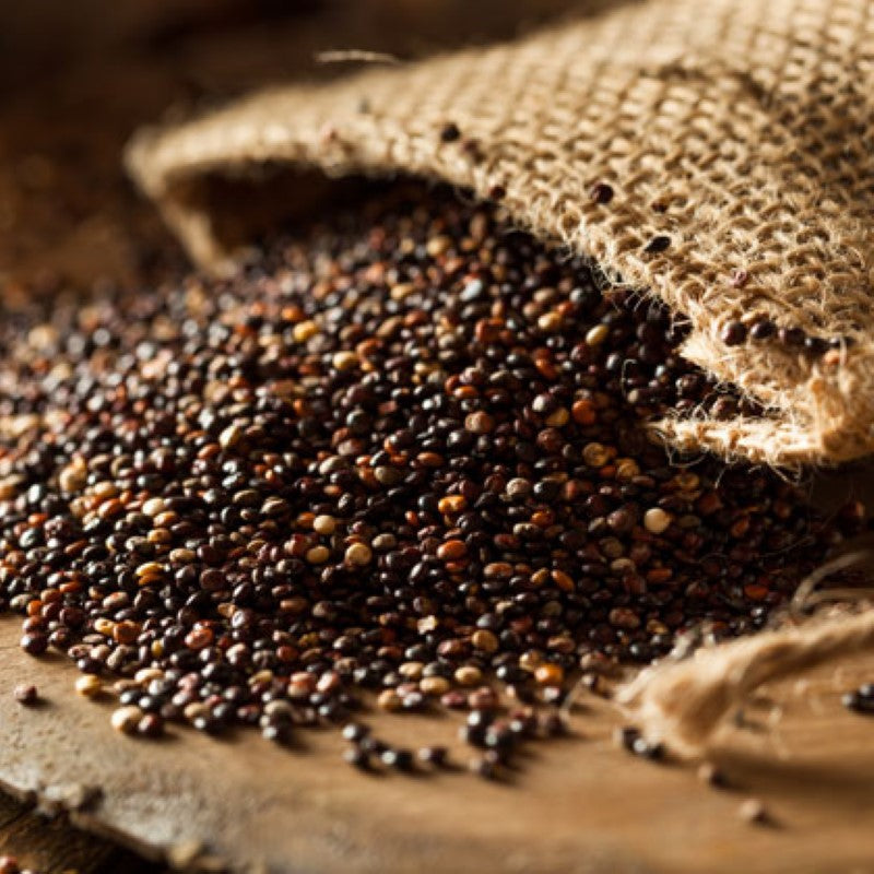 Nutritious 1KG pack of Smart Choice Black Organic Quinoa, ideal for salads, soups, and desserts, sourced from Bolivia.